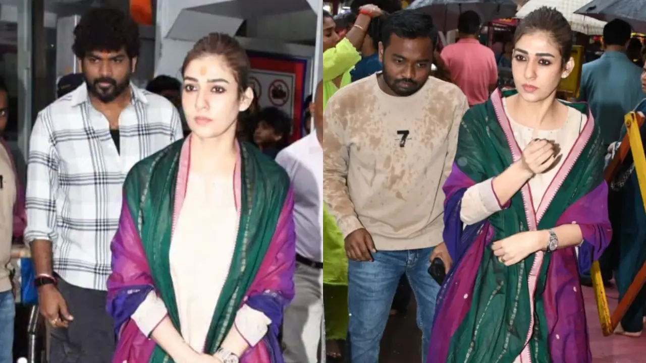 Nayanthara visits Siddhivinayak Temple. Pics via Yogen Shah
